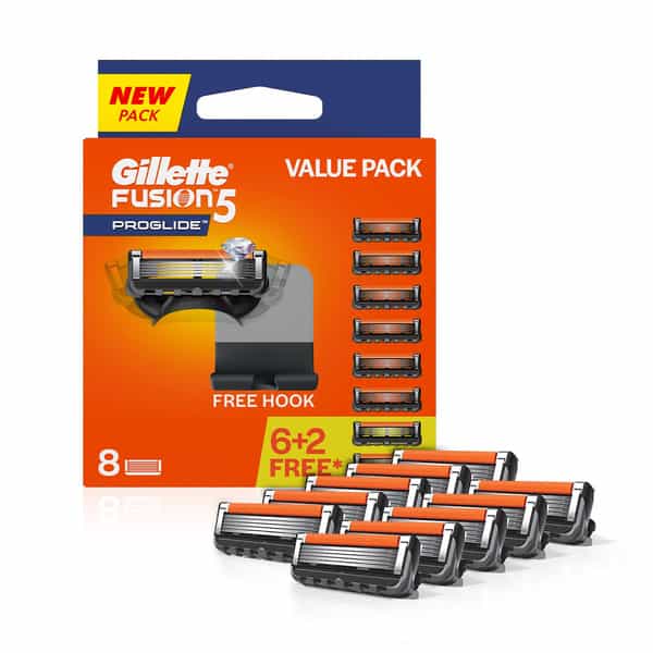Gillette Flexball Fusion Proglide  Razor Blades  Packet Of 8 Cartridges