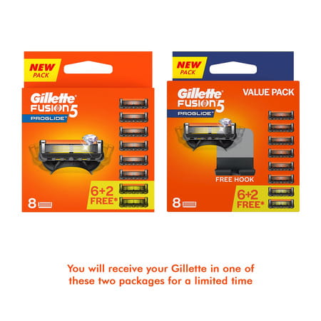 Gillette Flexball Fusion Proglide  Razor Blades  Packet Of 8 Cartridges