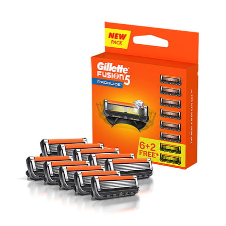 Gillette Flexball Fusion Proglide Razor Blades Packet Of 8 Cartridges