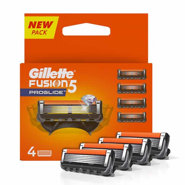 Gillette Fusion Proglide Flexball Manual Shaving Razor Blades Packet Of 4 (Cartridge)