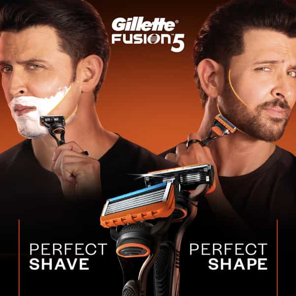 Gillette Fusion Proglide Flexball Manual Shaving Razor Blades Packet Of 4 (Cartridge)