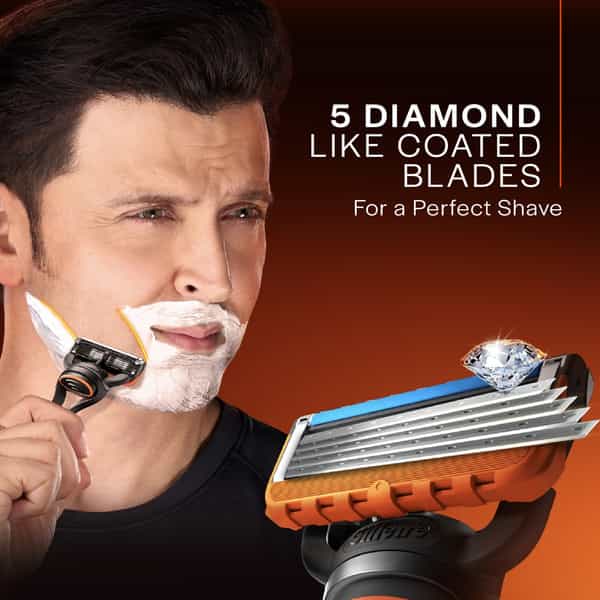 Gillette Fusion Proglide Flexball Manual Shaving Razor Blades Packet Of 4 (Cartridge)