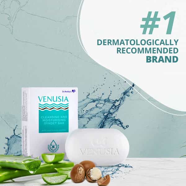 Venusia Cleansing And Moisturising | Syndet Bar | 75 Gm