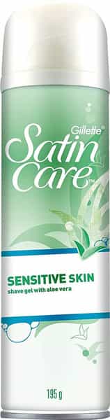 Gillette Satin Care Sensitive Skin Aloe Vera Pre Shave Gel  Bottle Of 195 G