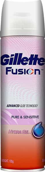 Gillette Fusion Hydragel Pure & Sensitive Pre Shave Gel - 195G