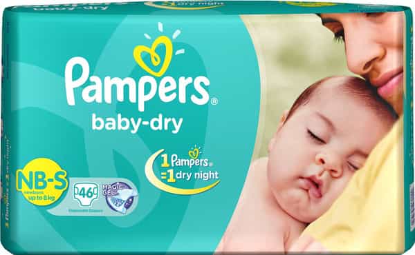 Pampers Baby Diapers Taped Small Size 46 Pieces Pack
