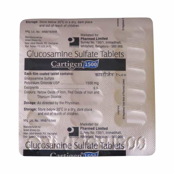 Cartigen 1500 Strip Of 15 Tablets