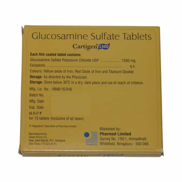 Cartigen 1500 Strip Of 15 Tablets