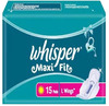 Whisper Maxi Fit Large Wings 15 Pieces