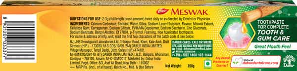 Dabur Meswak  Toothpaste  Tube Of 200 G