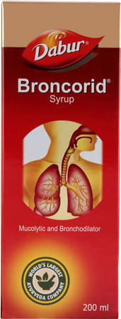 Dabur Broncorid Cough Syrup Bottle Of 200 Ml