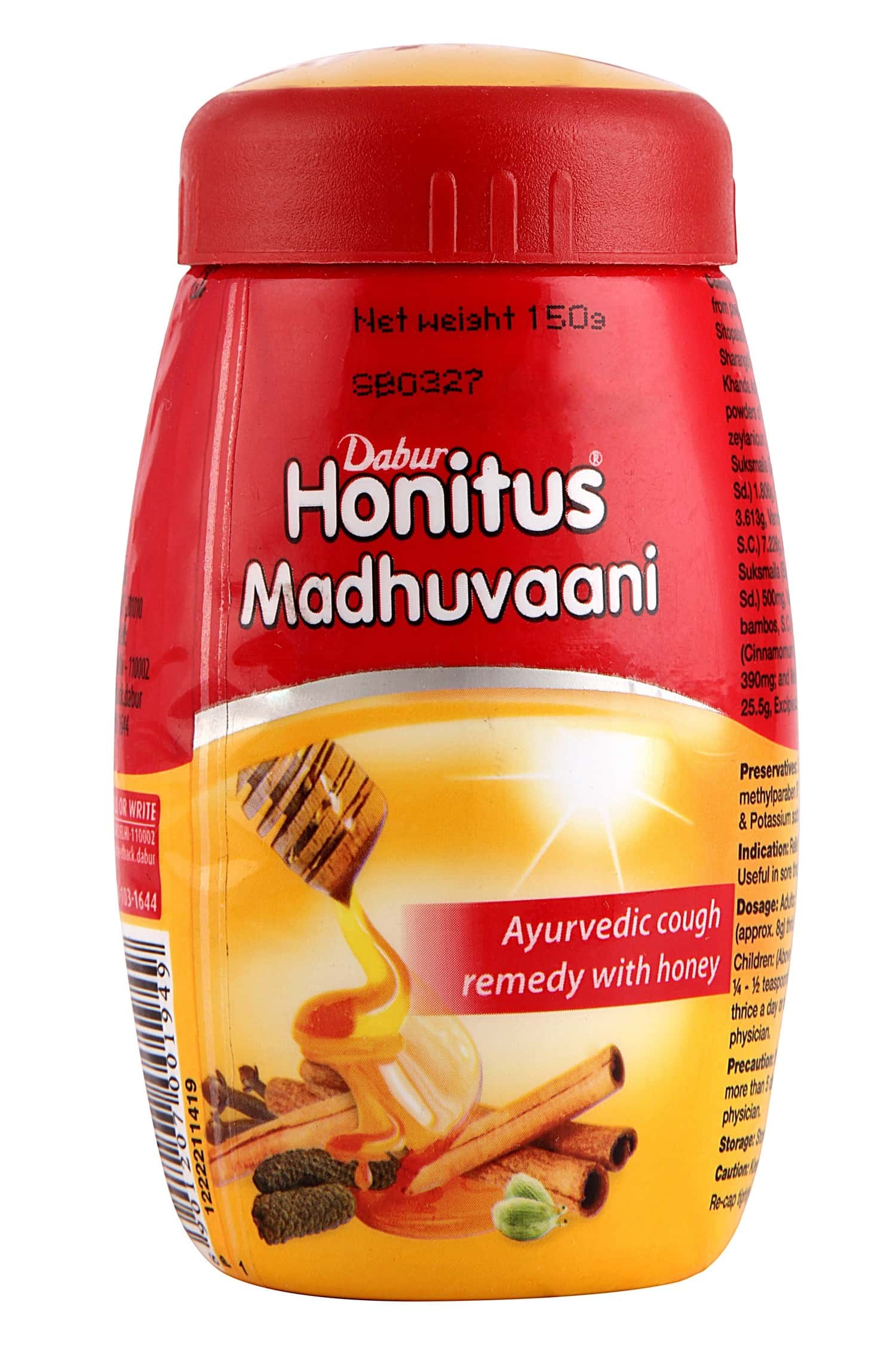 Buy Dabur Honitus Madhuvaani 150 Gm Online at Flat 18 OFF* PharmEasy