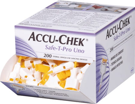 Accu-Chek Safe T Pro Uno | 200 Lancets