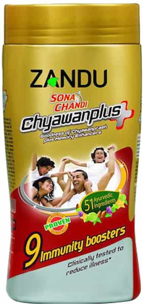 Zandu Sona Chandi Chyawanplus 450 Gm Get Free Boro Plus Antiseptic Cream 19 Ml