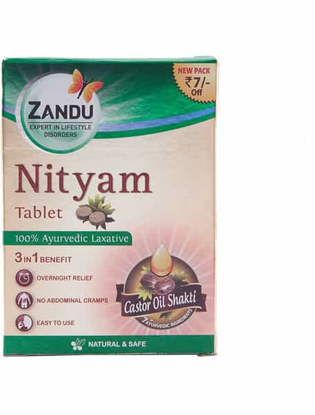 Zandu Nityam Constipation Tablets Strip Of 12 'S
