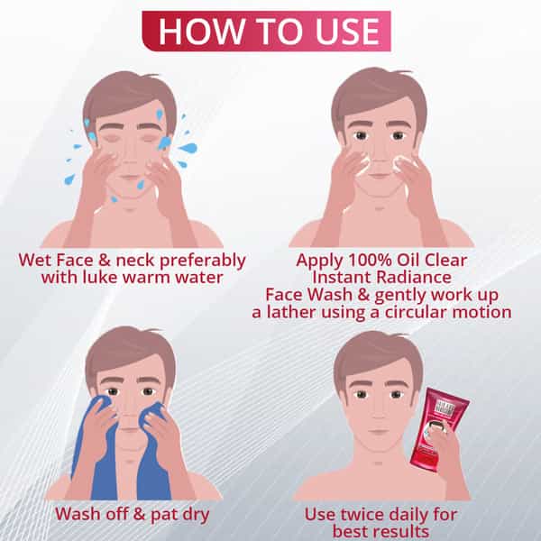 Fair And Handsome 100% Oil Clear  Face Wash  Tube Of 100 G
