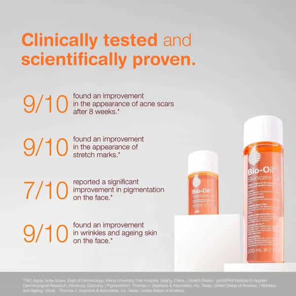 Bio-Oil Specialist Skin Care Oil - Scars Stretch Mark Ageing Uneven Skin Tone 60 Ml