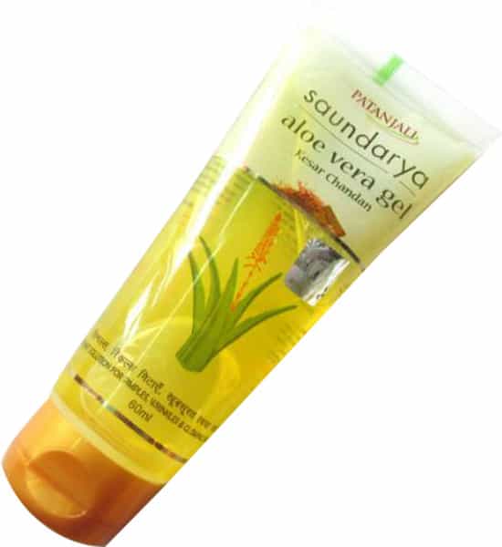 Patanjali Saundarya Aloe Vera Gel Kesar Chandan 60 Ml