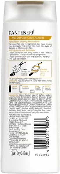 Pantene Total Damage Care Shampoo 340Ml