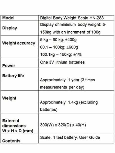 Omron Hn-283-In Weighing Scale