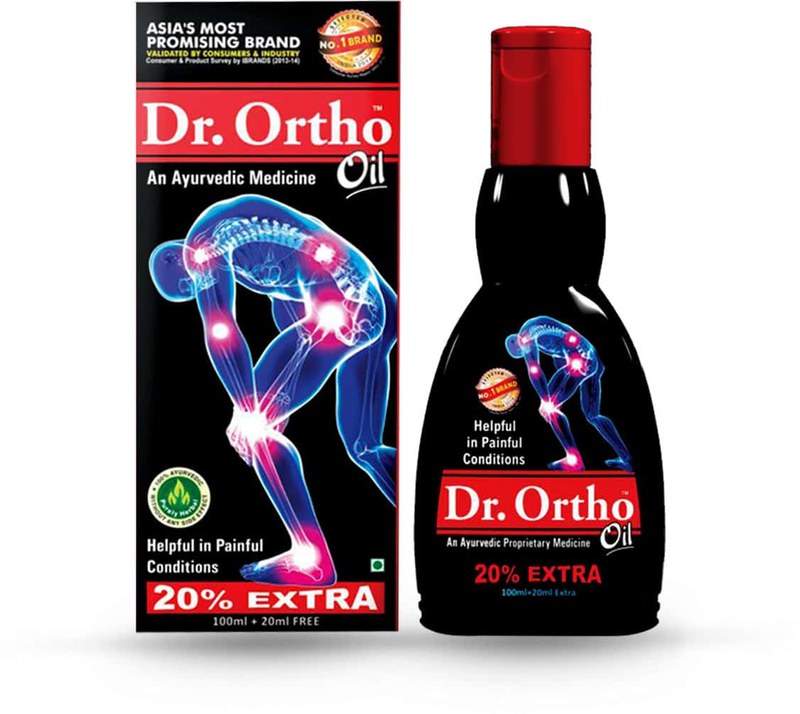 Buy DR ORTHO AN AYURVEDIC MEDICINE OIL BOTTLE OF 120 ML Online & Get