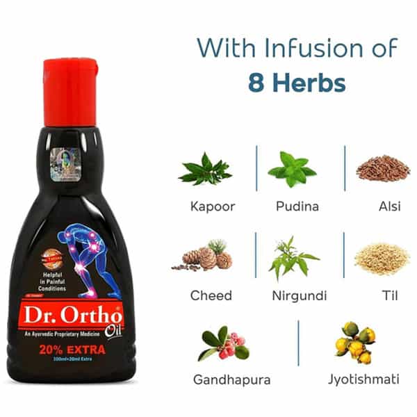 Dr Ortho An Ayurvedic Medicine Oil Bottle Of 120 Ml