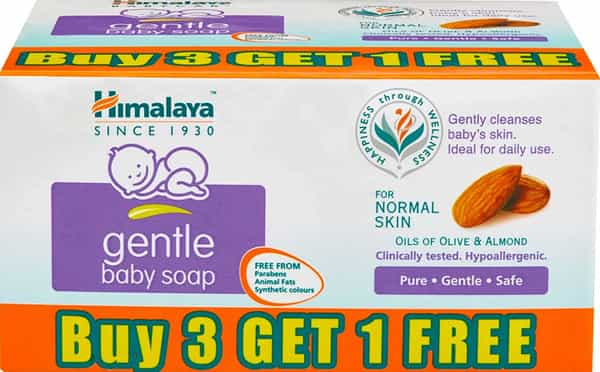 Himalaya Gentle Baby Soap | Buy 3 Get 1 Free | Box 75 Gm
