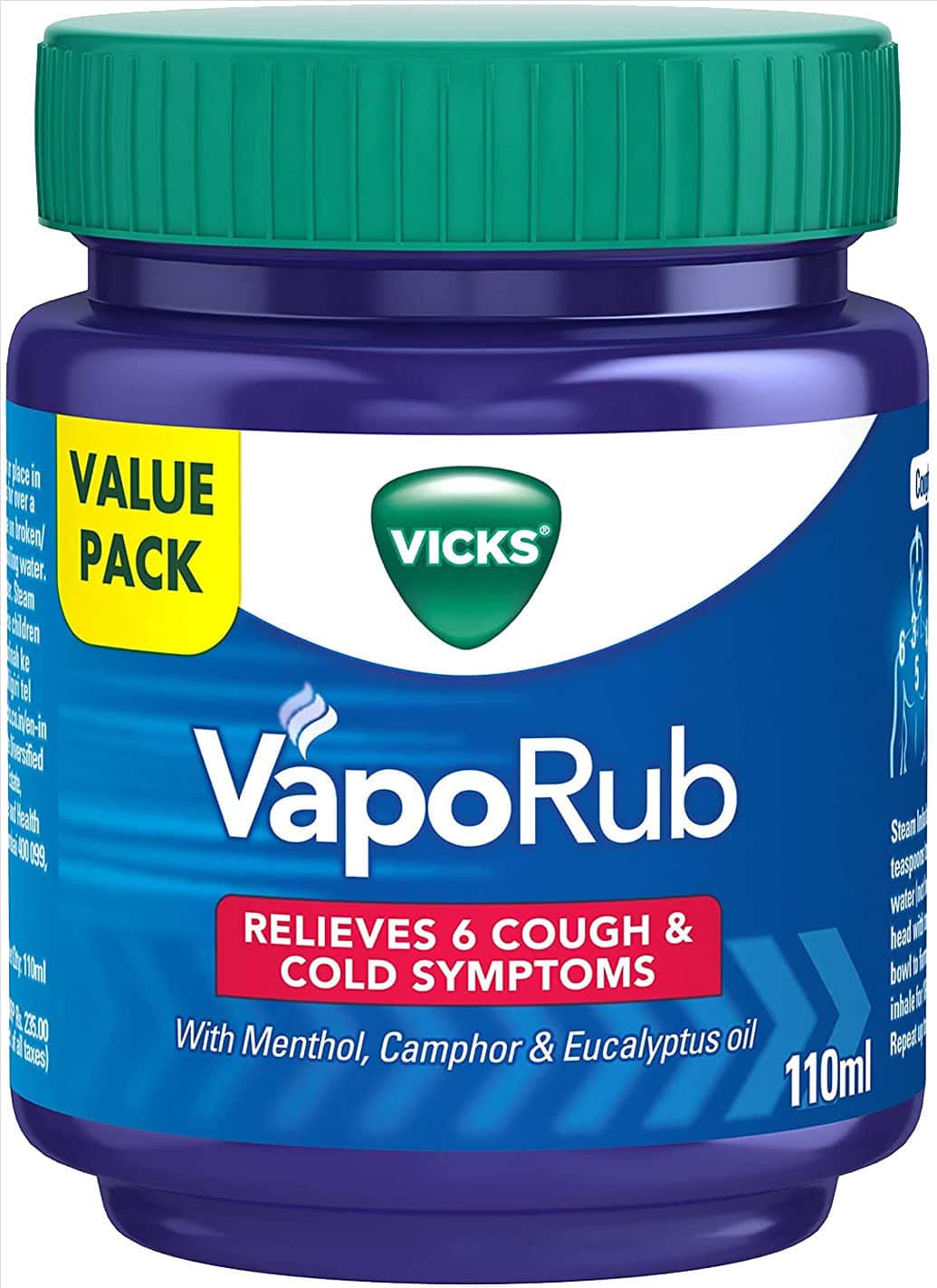 Vicks Vaporub 110ml Relief From Cold Cough Headache And Body Pain
