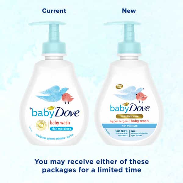 Baby Dove Rich Moisture Hair To Toe Baby Wash Bottle Of 200 Ml