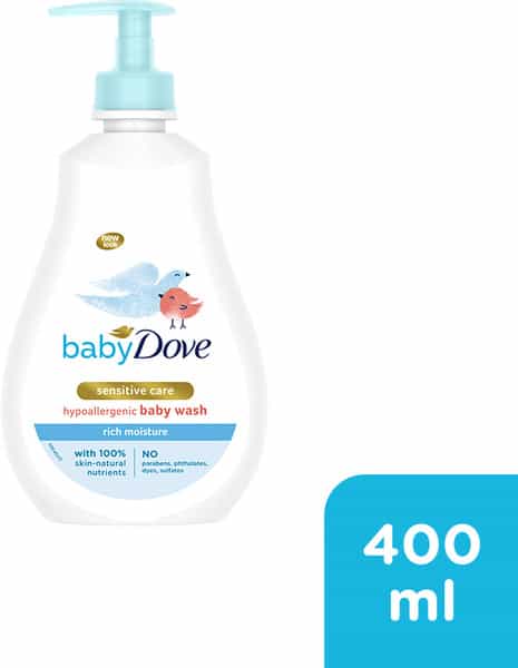 Baby Dove Hair To Toe Baby Wash Rich Moisture 400 Ml