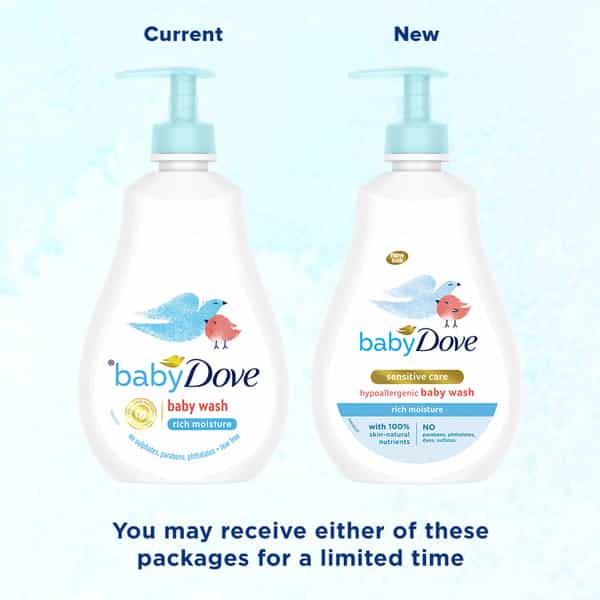 Baby Dove Hair To Toe Baby Wash Rich Moisture 400 Ml