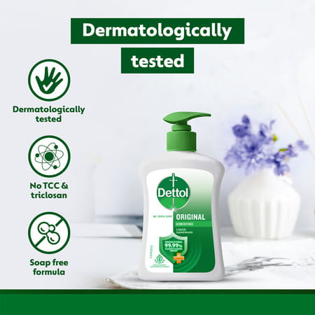 Dettol Liquid Handwash Bottle | Original Hand Wash | 200ml