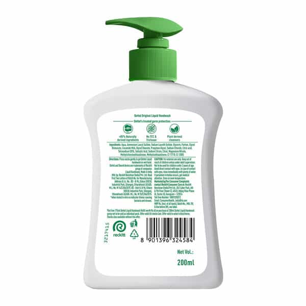 Dettol Liquid Handwash Bottle | Original Hand Wash | 200Ml