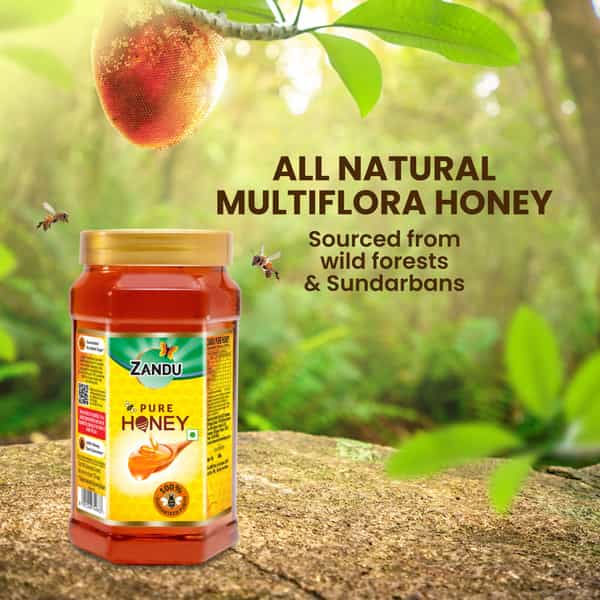 Zandu Pure Honey Health Food Bottle Of 500 Gm