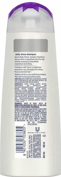 Dove Daily Shine Shampoo Bottle Of 180 Ml