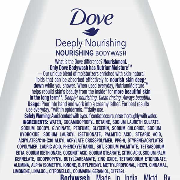 Dove Deeply Nourishing  Body Wash  Bottle Of 190 Ml