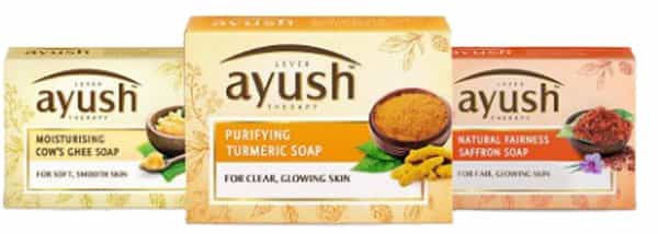 Lever Ayush Soap Purifying Turmeric 100 Gm