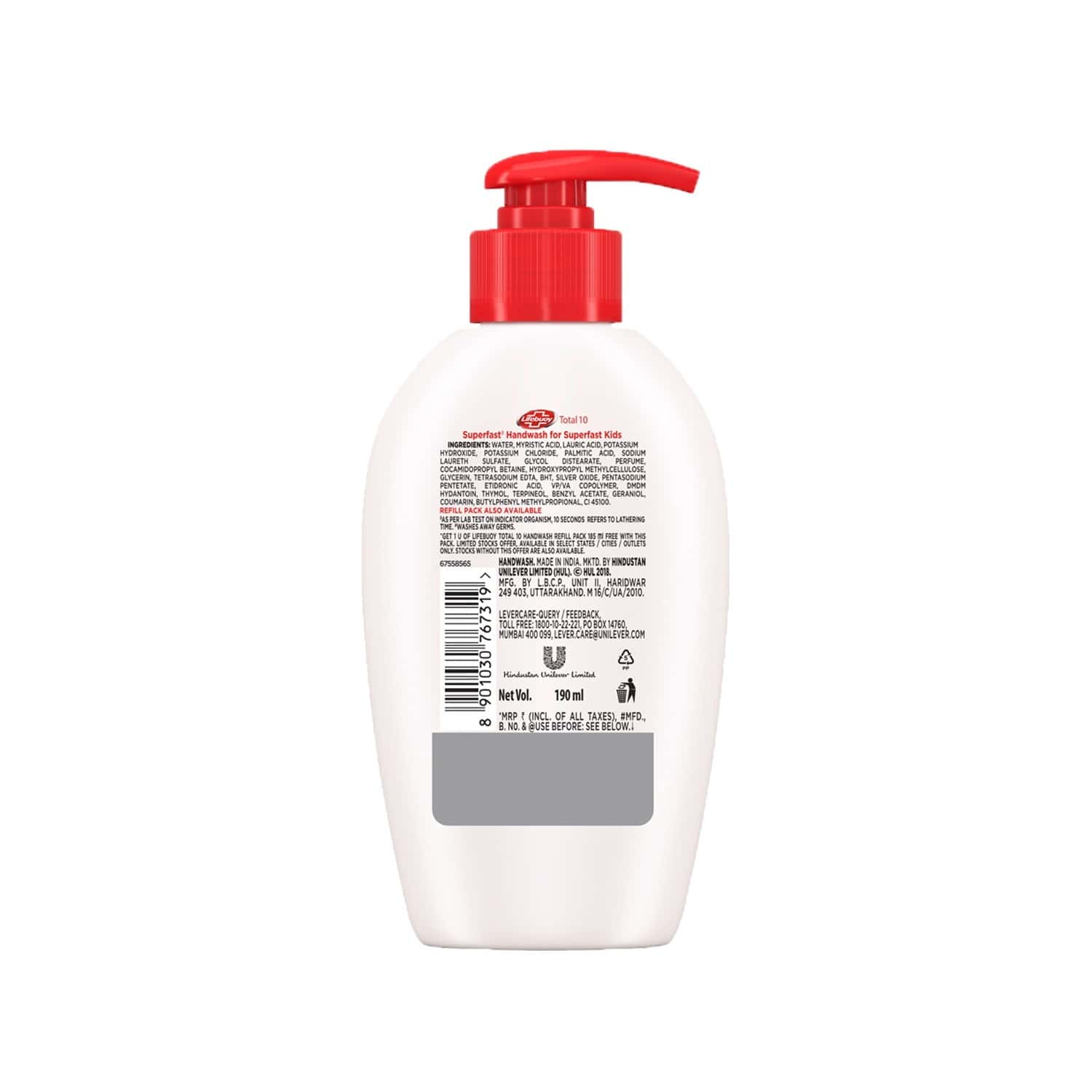 Buy Lifebuoy Total 10 Activ Naturol Handwash Pump Of 190 Ml Online & Get Upto 60 OFF at PharmEasy