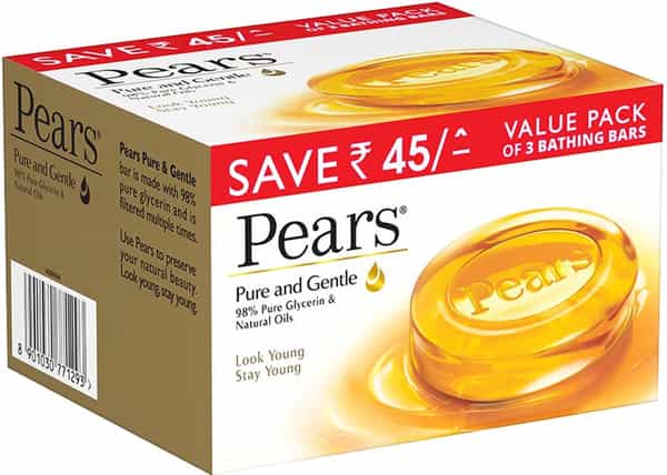 Pears Pure & Gentle (Pack Of 3) Soap Box Of 125 G