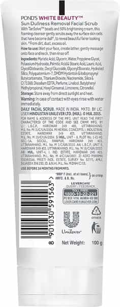 Pond's Bright Beauty Sun Dullness Removal Daily Face Scrub Tube Of 100 G