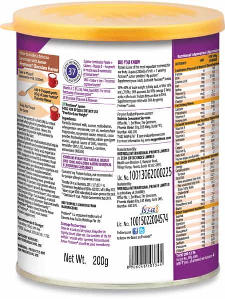 Protinex Junior Chocolate Child Nutrition Drink Tin Of 200 G