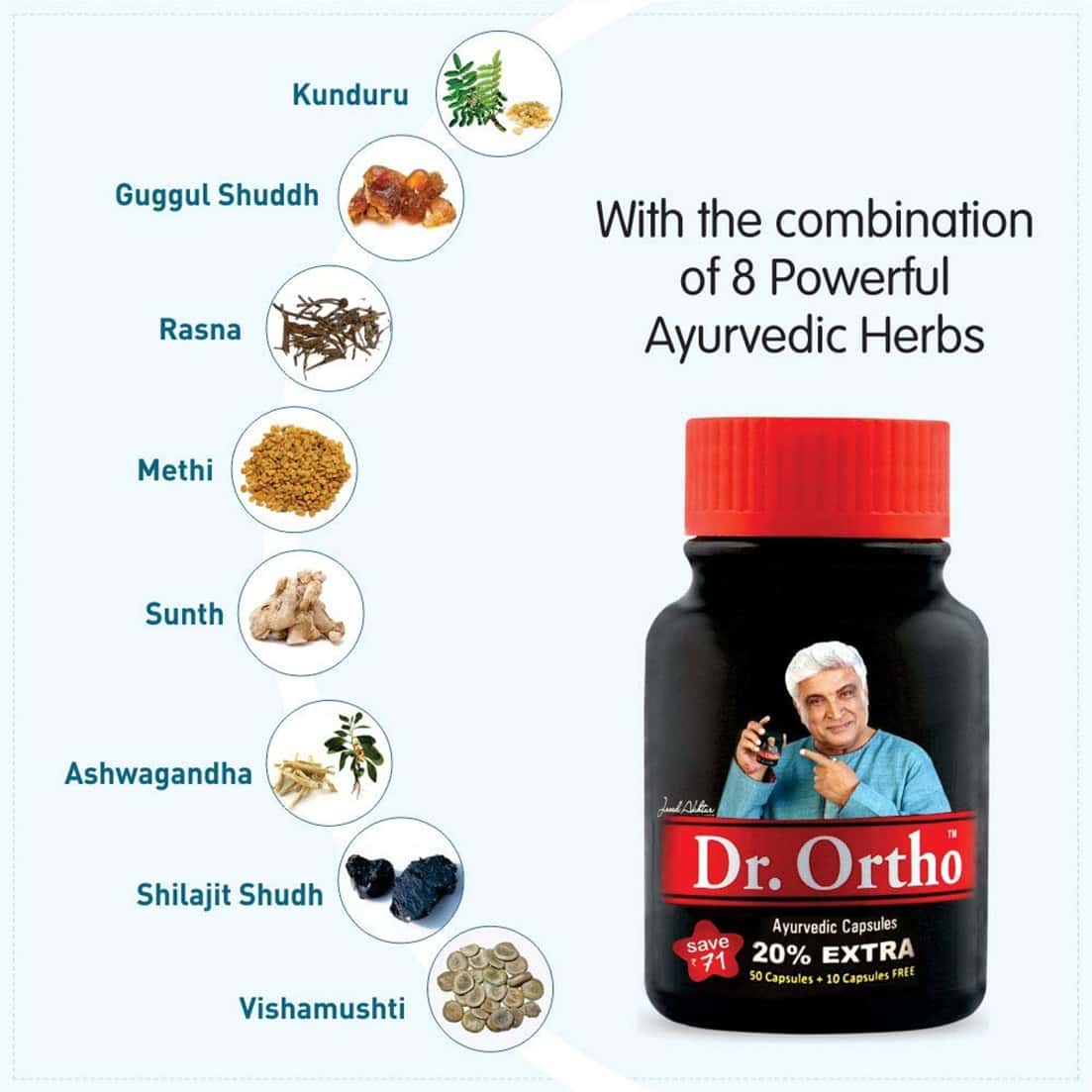 Buy DR.ORTHO AYURVEDIC BOTTLE OF 60 CAPSULES Online & Get Upto 60 OFF at PharmEasy