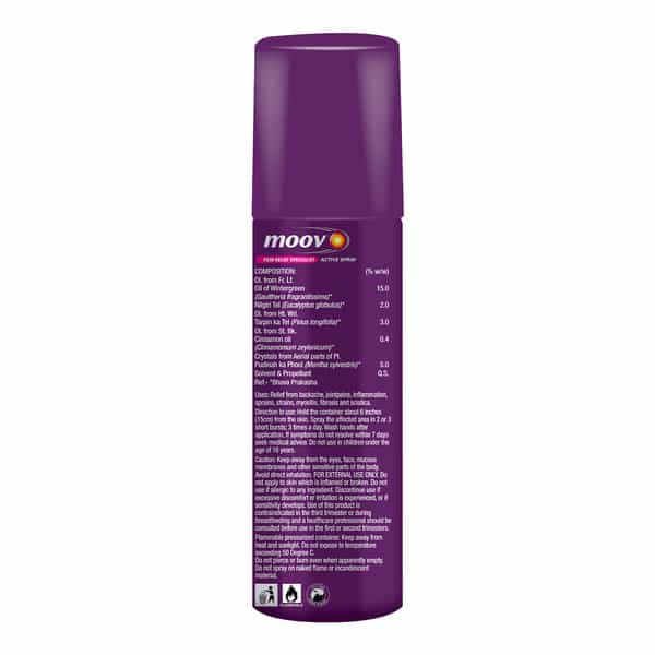 Moov Pain Relief Specialist Active Spray 50Gm