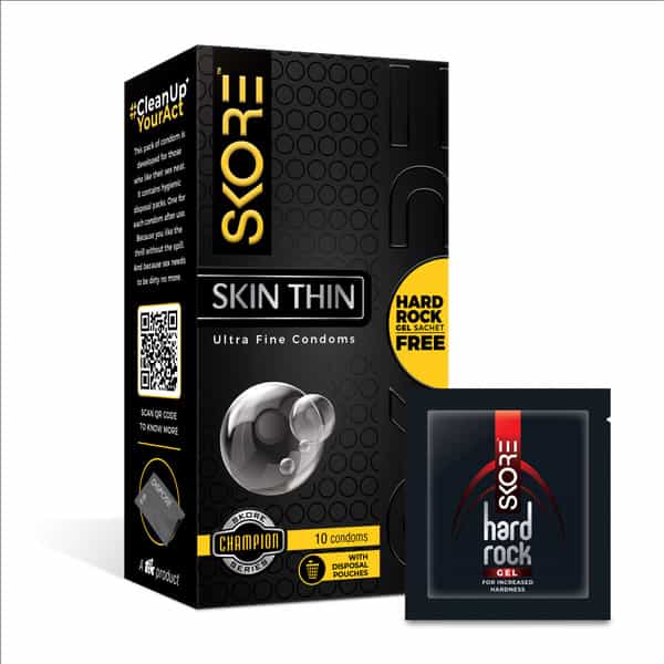 Skore 3D Champion Skin Thin Box Of 10 Condoms