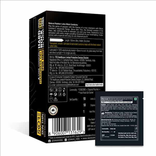 Skore 3D Champion Skin Thin Box Of 10 Condoms