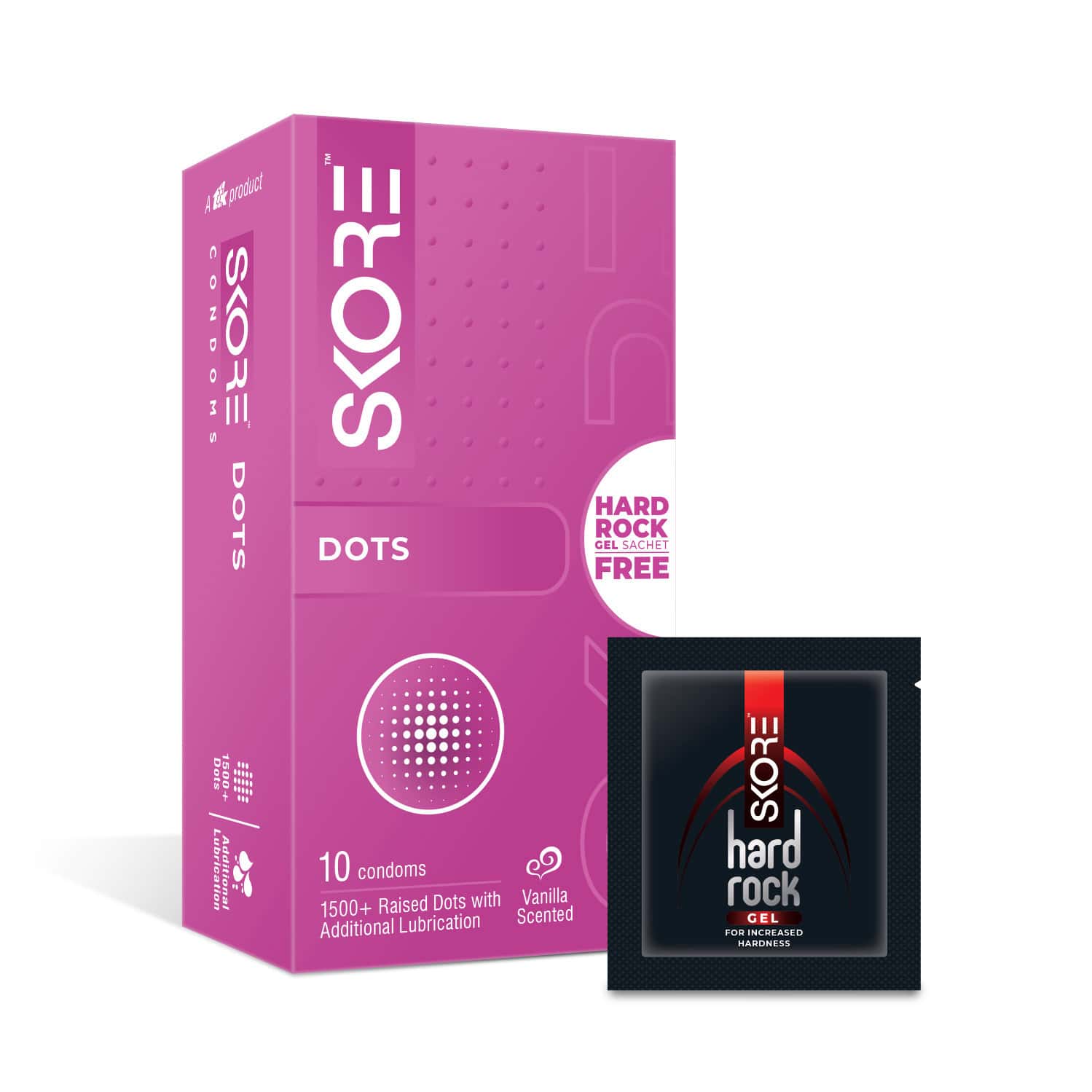 Skore Dotted Box Of 10 Condoms