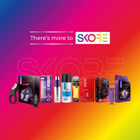 Skore Shades Coloured With Additional Lubrication 1500+ Dots Condom 10 No'S