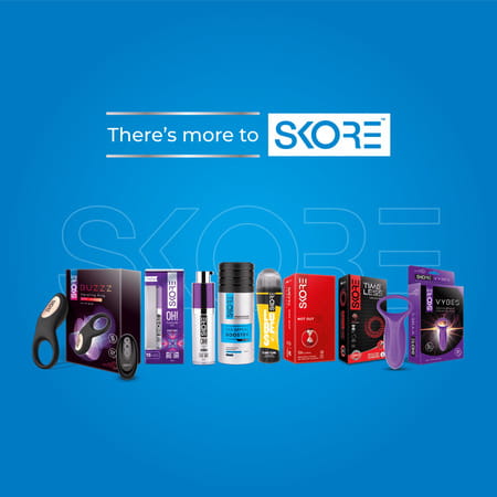 Skore Blues Blue Coloured Box Of 10 Condoms