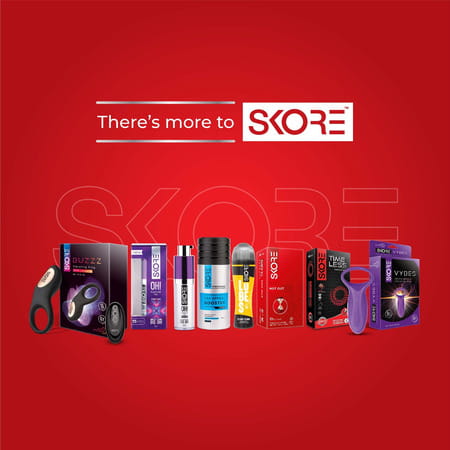 Skore Not Out Dotted Box Of 20 Condoms