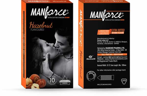 Manforce Hazelnut Condom Box Of 10